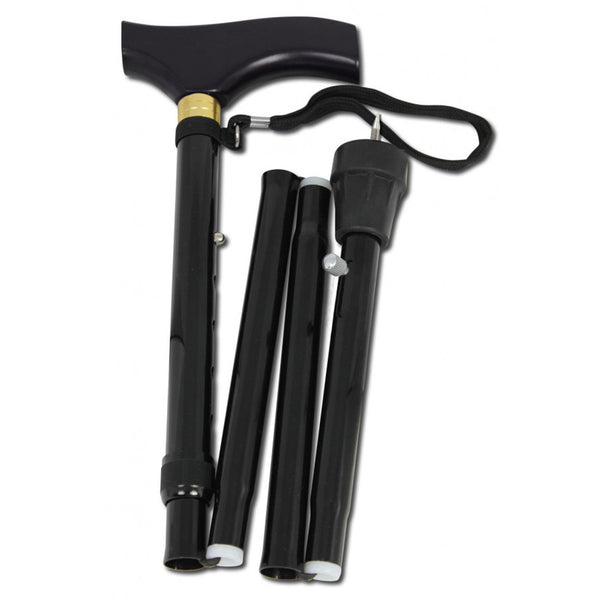 Deluxe Walking Stick - Ice Safety Tip (Folding)