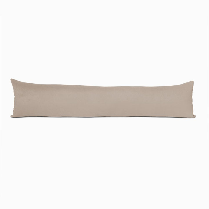beige faux suede draught excluder