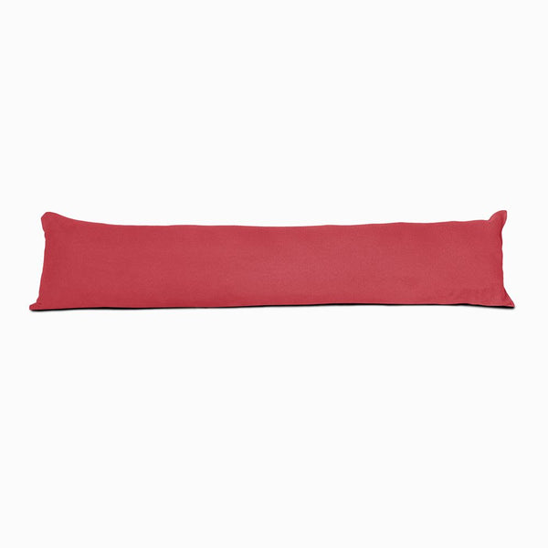 Blossom pink herringbone draught excluder