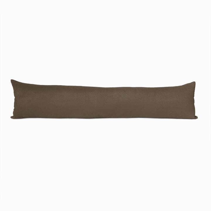 Brown faux suede draught excluder