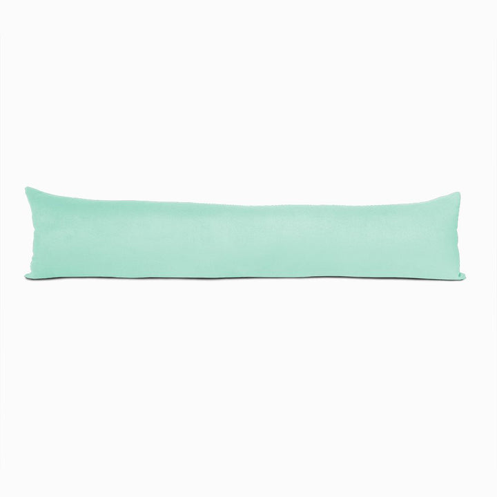 Mint green faux suede draught excluder