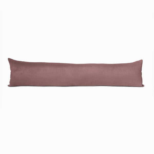 Plum faux suede draught excluder