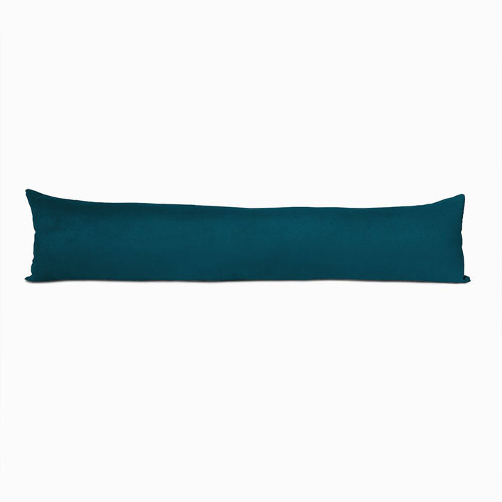 Teal faux suede draught excluder