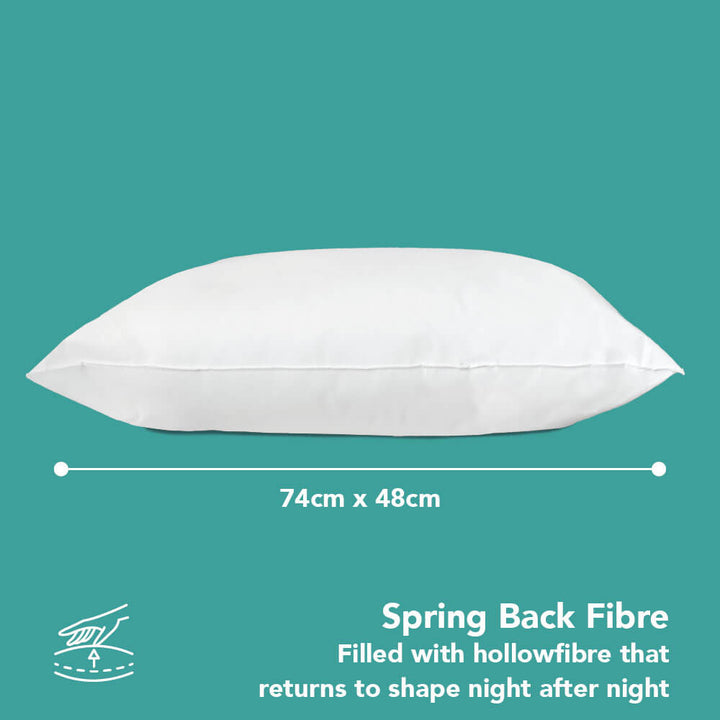 Wipe Clean pillow measurement graphic