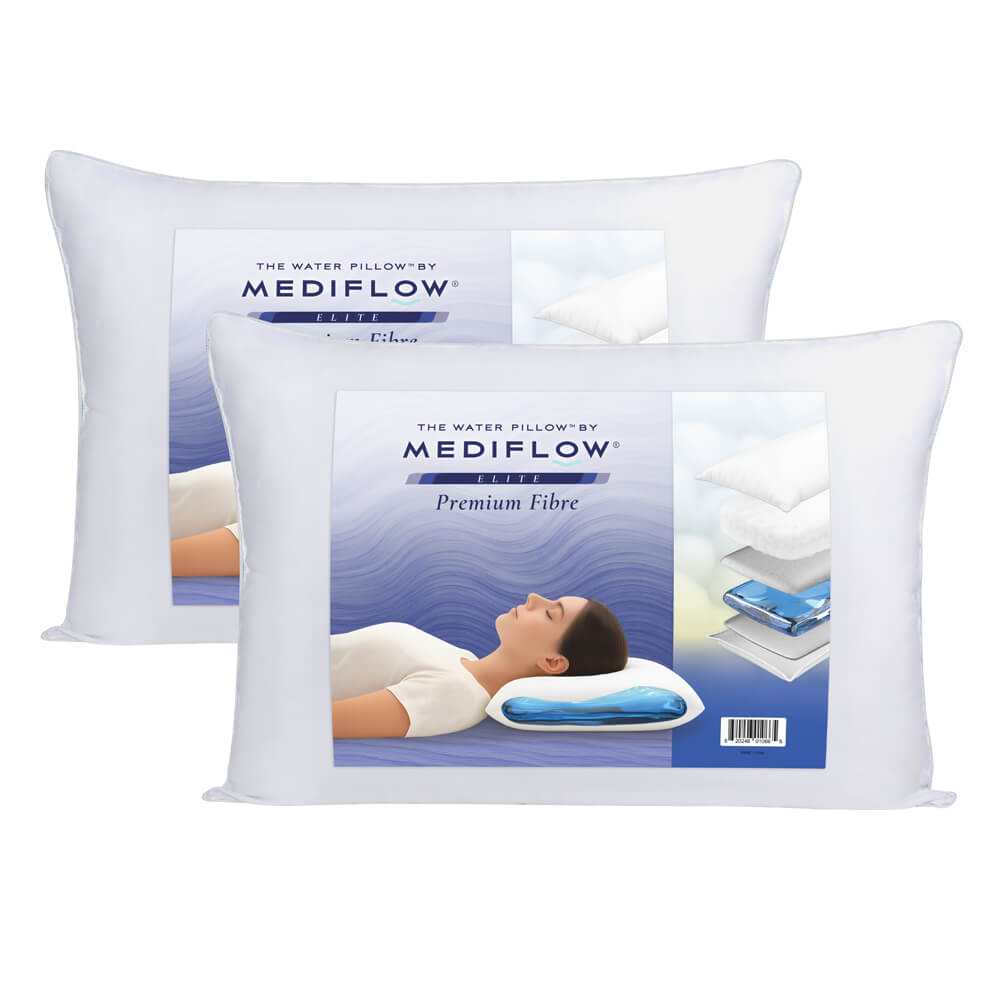 Mediflow Elite Fiber Water Pillow | Neck Pain Relief UK