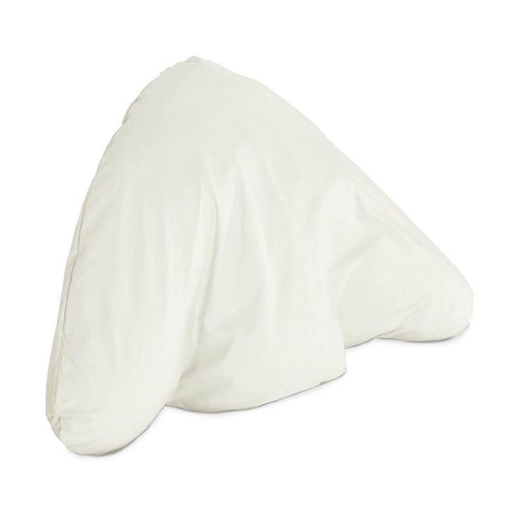 Duck Feather Filled Batwing Pillow with cream batwing pillowcase
