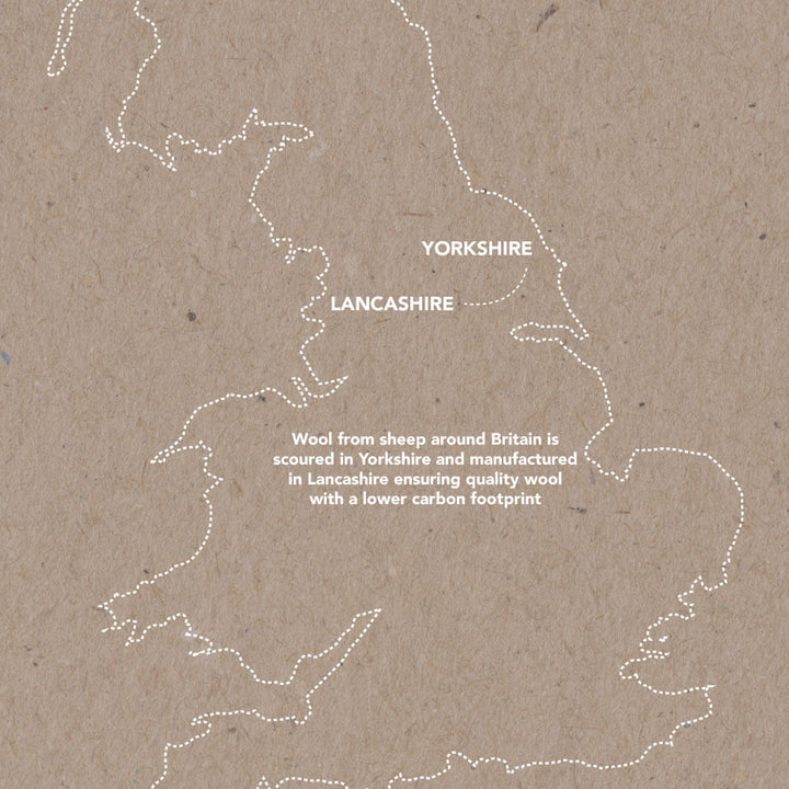 A map of Britain showing where our British Wool comes from