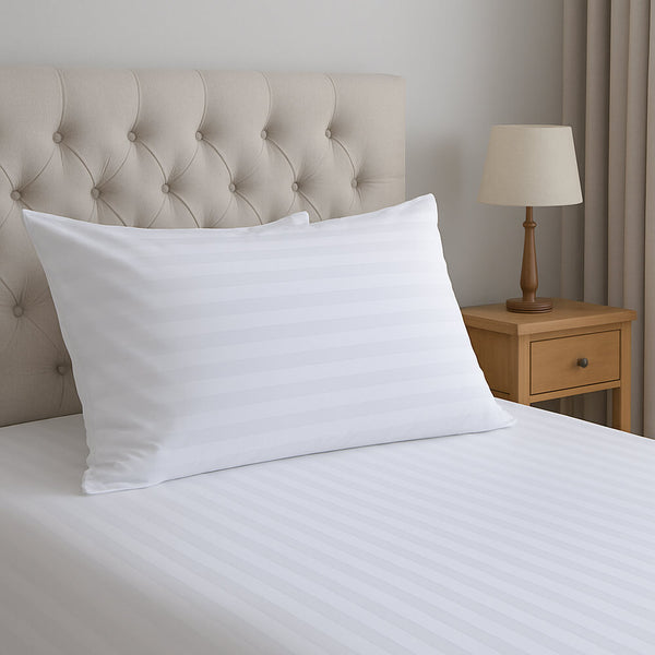 Satin Stripe Cotton Pillow Pair
