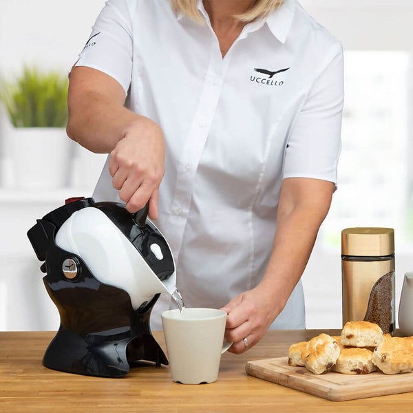 Uccello Kettle For Safe Pouring and Tipping